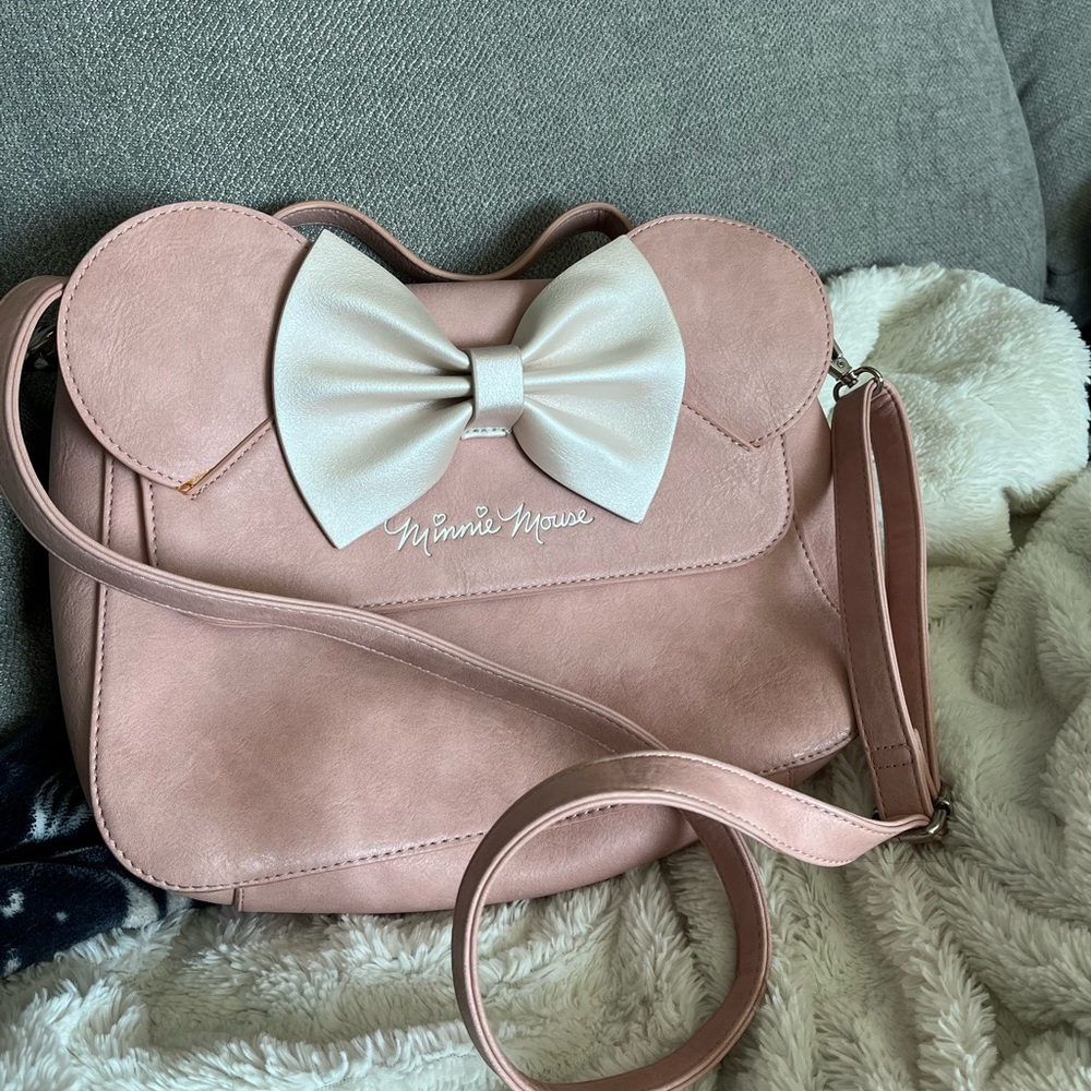 Loungefly Minnie Mouse Blush Crossbody Bag